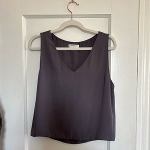 Babaton Aritzia Maude Murphy Cropped Blouse V Neck size small